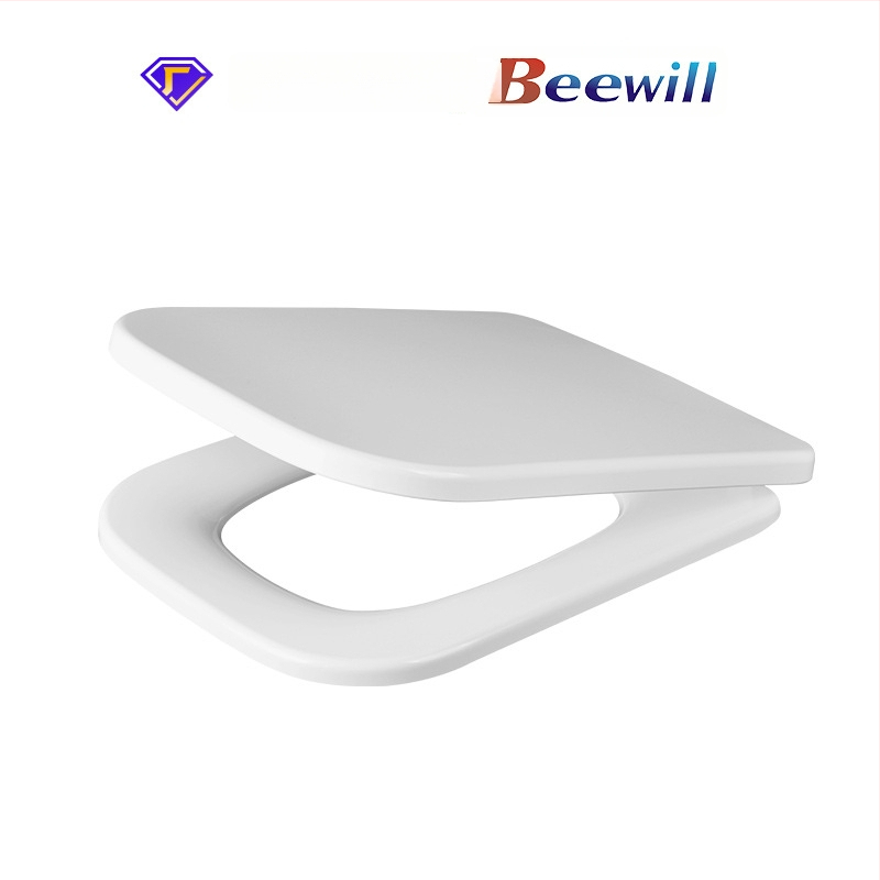 Toaletné sedátko z živice urea-formaldehyd s pomalým spúšťaním, nastaviteľná vzdialenosť otvorov 155±20 mm, modely U102/187/193/101/104/197/117/CR101/106/102/103