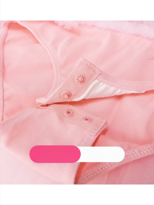 Fitdance Детска балетна рокля за момичета, памучна тъкан с къс ръкав, мека обработка на плат, сладък стил, за деца 3–8 години