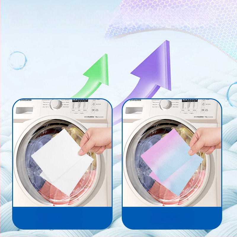 List na zachytávanie farieb do prania – Zabráni presakovaniu farieb, Pre pranie zmiešaných textílií, Vhodné pre rôzne tkaniny; Značka: Own Brand