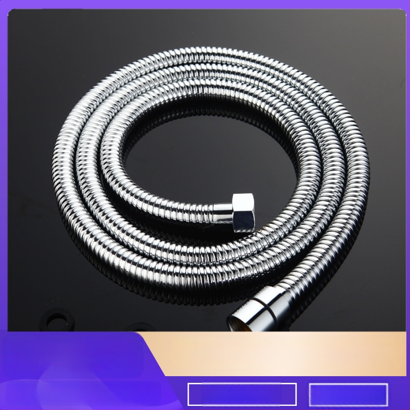 Dušas šļūtene izturīga pret sprādzienu, vara konstrukcija, model RG1001, darba temperatūra 0–80°C, uzstādīšana ar uzgriežamo savienojumu, moderns minimālisma stils