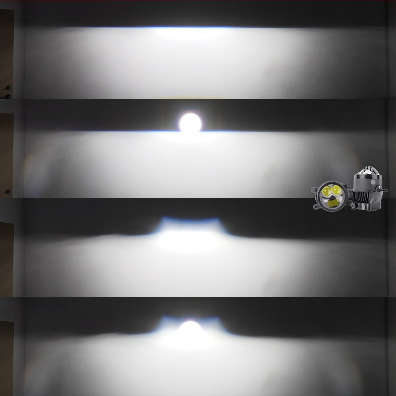 Двойна лазерна мъгла за автомобил – LED + лазер, 4800 лм, IP68, 12V, 90W