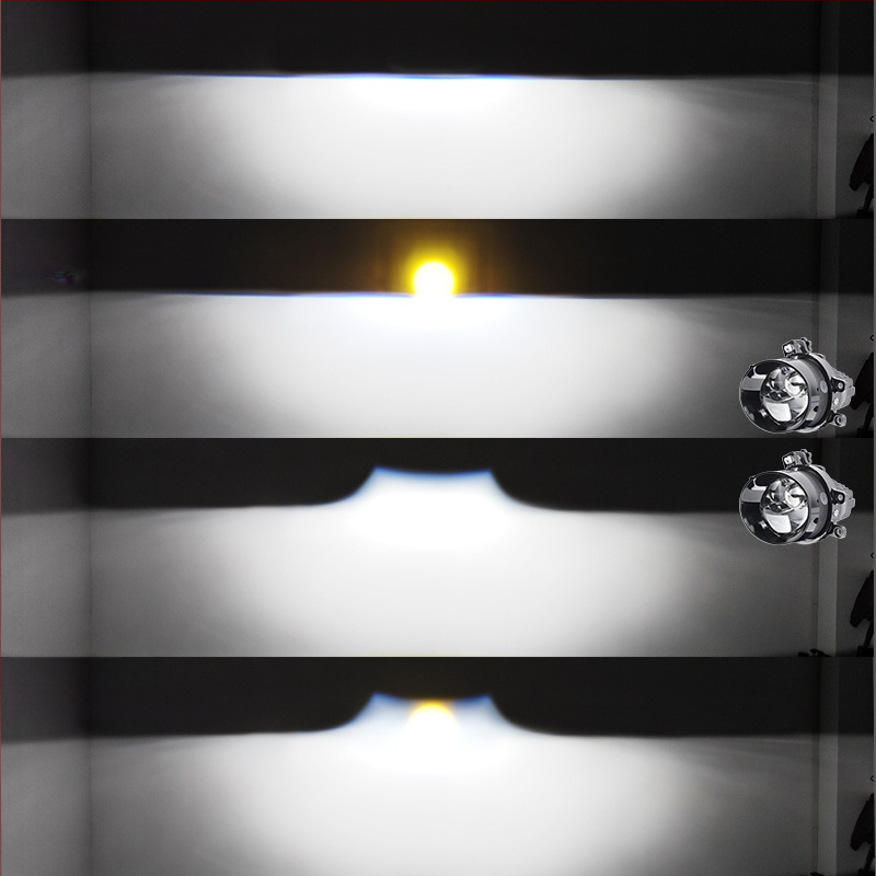 Двойна лазерна мъгла за автомобил – LED + лазер, 4800 лм, IP68, 12V, 90W