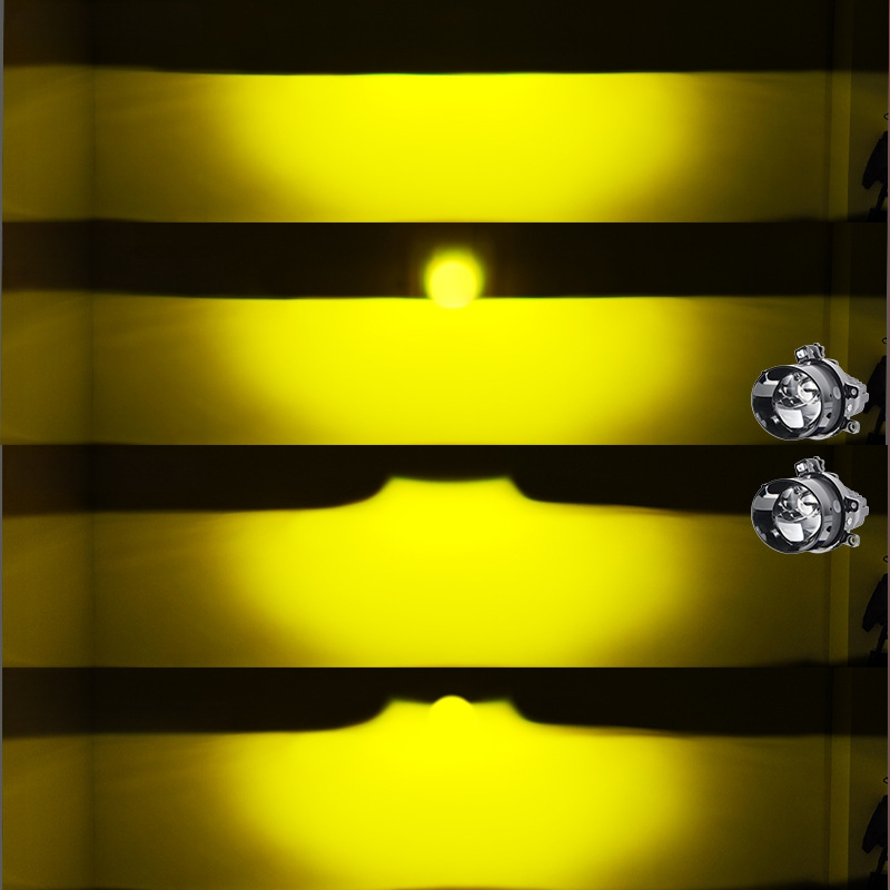 Двойна лазерна мъгла за автомобил – LED + лазер, 4800 лм, IP68, 12V, 90W