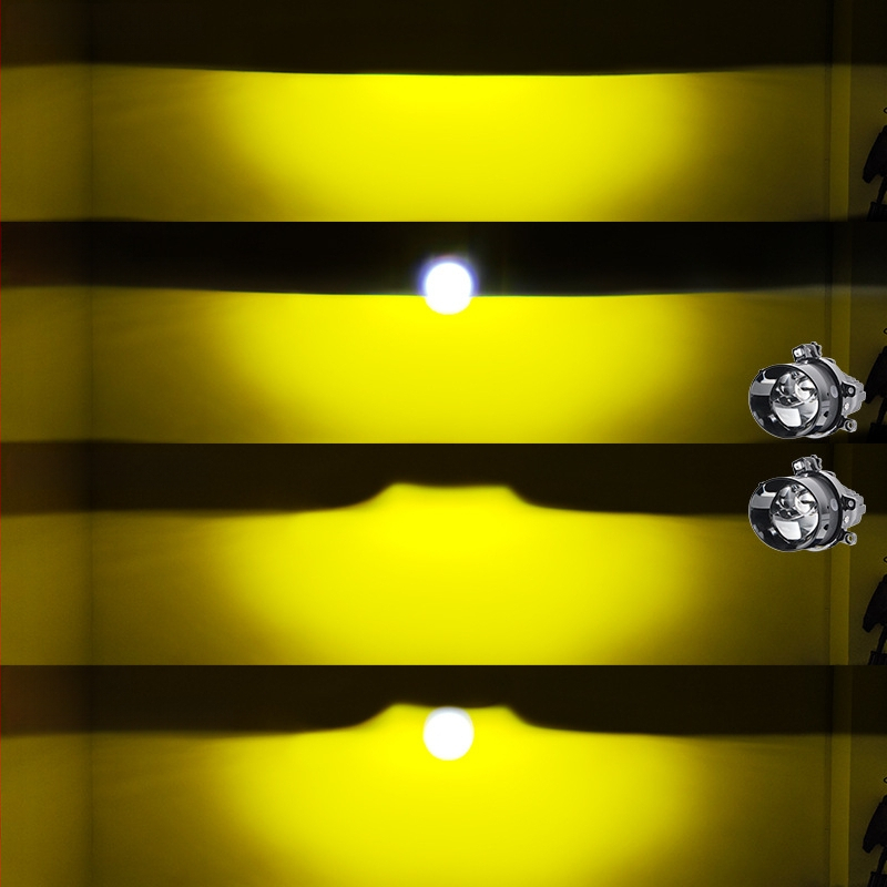 Двойна лазерна мъгла за автомобил – LED + лазер, 4800 лм, IP68, 12V, 90W