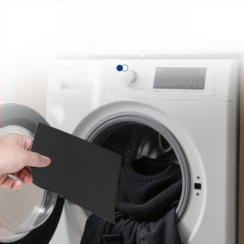 Listy na zčiernenie odevov – Papier na farbenie čiernych odevov, Obnova, Čistá hmotnosť 1–1,5 kg/L, Hromadné balenie