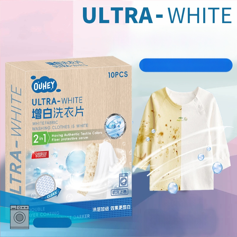 Prášky na zosvetlenie oblečenia – séria Whitening Tablets, netto obsah pod 200 g, krabica 204 kusov, základné balenie