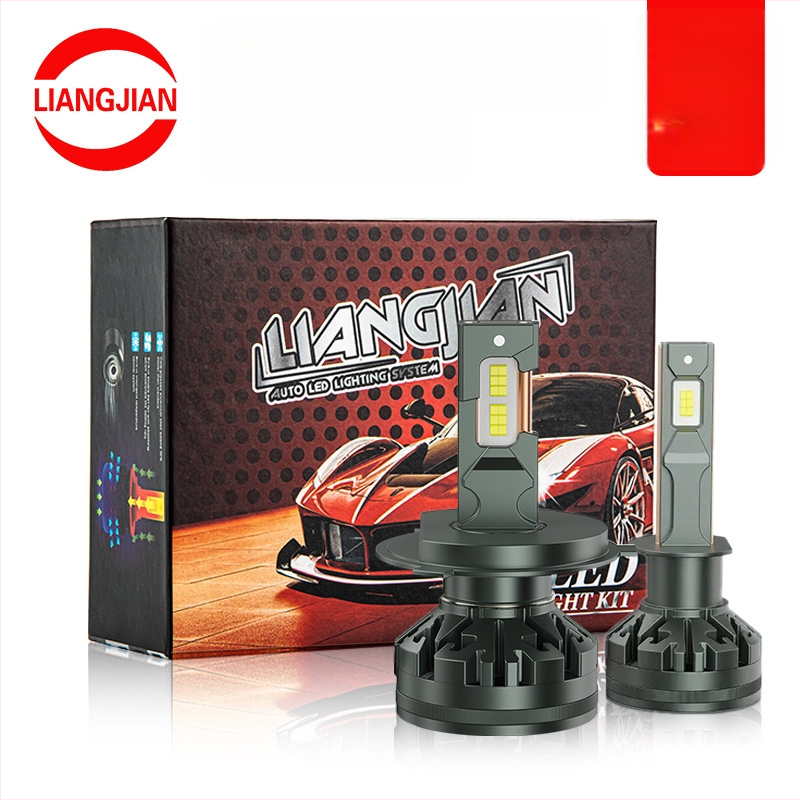 LED автомобилен фар за кола с двойна медна тръба, 100W, чип 3570, IP68, 9-36V, 7000 lm, алуминиев корпус, живот 50000 ч