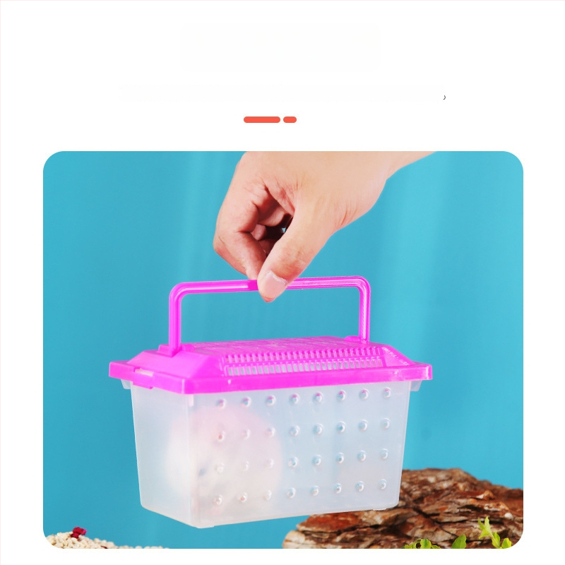 Priehľadná transportná krabička pre škrečky — odolný plast, značka Ha whale bear, určené pre domáce zvieratá