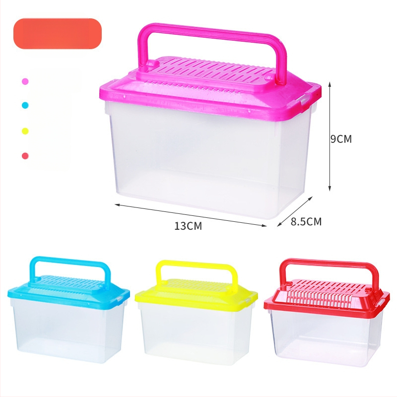 Priehľadná transportná krabička pre škrečky — odolný plast, značka Ha whale bear, určené pre domáce zvieratá