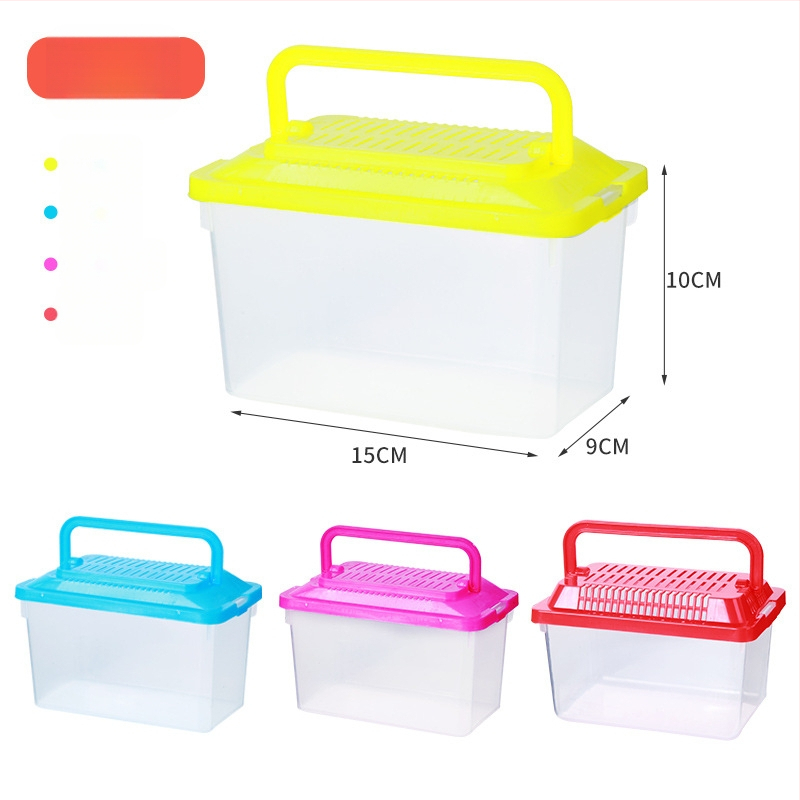 Priehľadná transportná krabička pre škrečky — odolný plast, značka Ha whale bear, určené pre domáce zvieratá