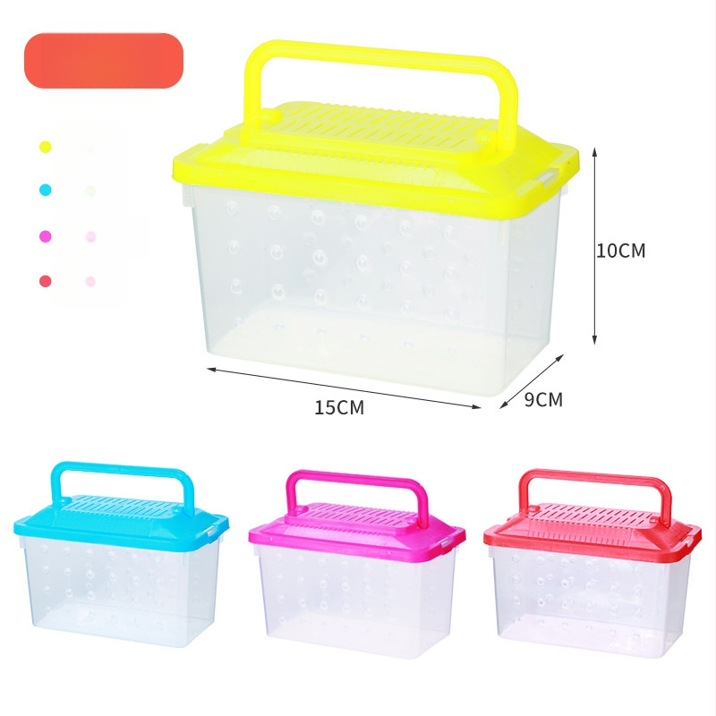 Priehľadná transportná krabička pre škrečky — odolný plast, značka Ha whale bear, určené pre domáce zvieratá