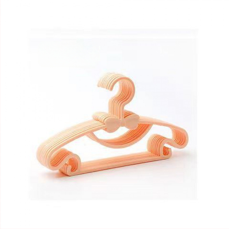 Plastová detská vešiak na oblečenie s držiakom na nohavice a kravaty, 100% nový plast, uvedené na trh v roku 2024, balenie 10 kusov