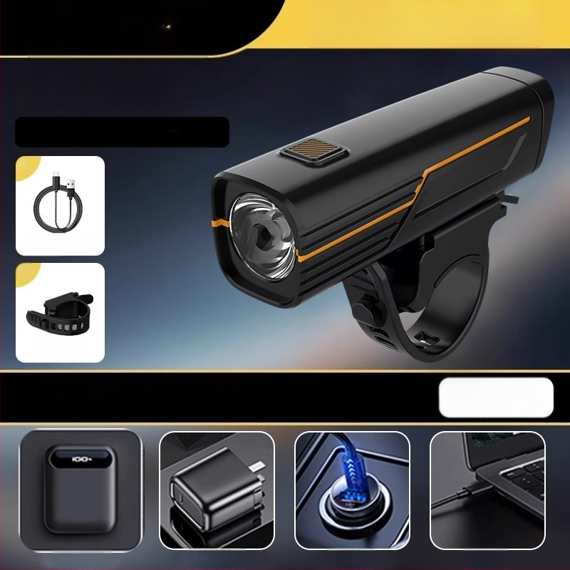 Jalgrattavalgustite komplekt: eesvalgus tugeva võimsusega öiseks sõitmiseks, taga tuli, USB-C, 1200mAh, kiire vabastamine, mudel F998M6TH968S9M