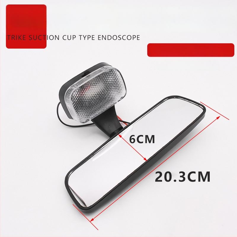 Mojielong 12V konvexné spätné zrkadlo so svetlom pre uzavreté štvorkolové osobné vozidlo