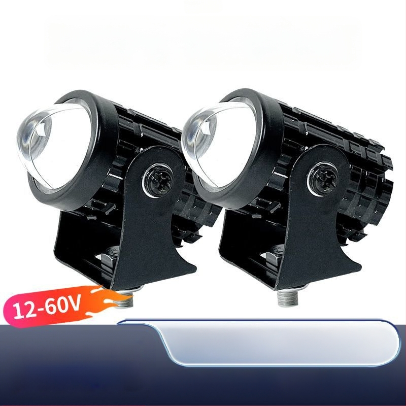 LED vysokovýkonný reflektor na motocykel, univerzálny 12V-80V, diaľkové/blízke svetlo