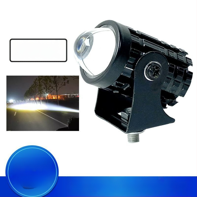 LED vysokovýkonný reflektor na motocykel, univerzálny 12V-80V, diaľkové/blízke svetlo