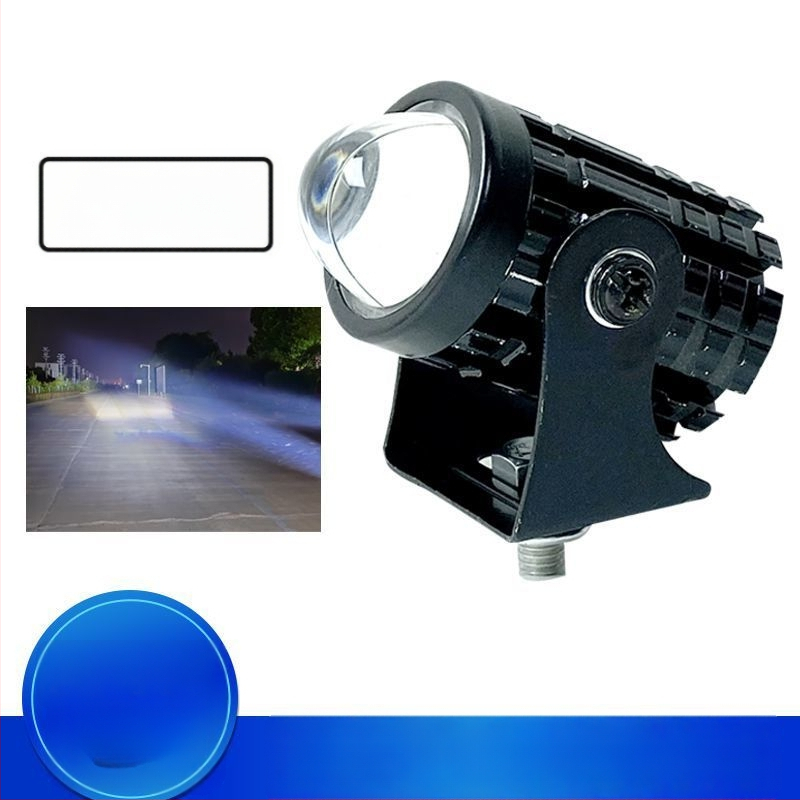 LED vysokovýkonný reflektor na motocykel, univerzálny 12V-80V, diaľkové/blízke svetlo
