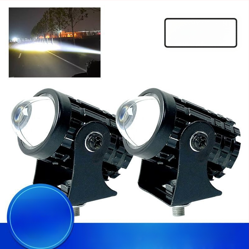 LED vysokovýkonný reflektor na motocykel, univerzálny 12V-80V, diaľkové/blízke svetlo