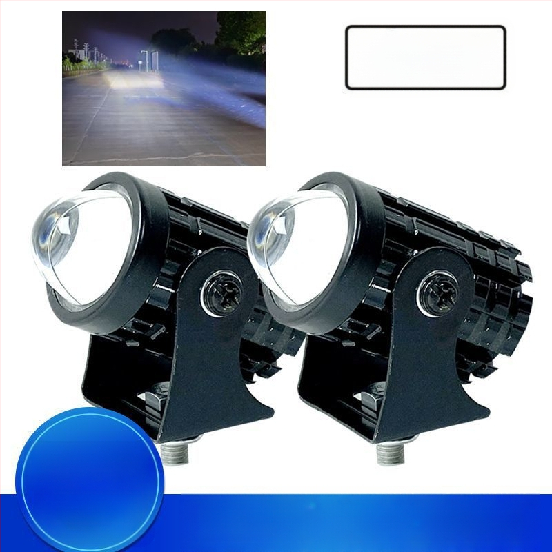 LED vysokovýkonný reflektor na motocykel, univerzálny 12V-80V, diaľkové/blízke svetlo