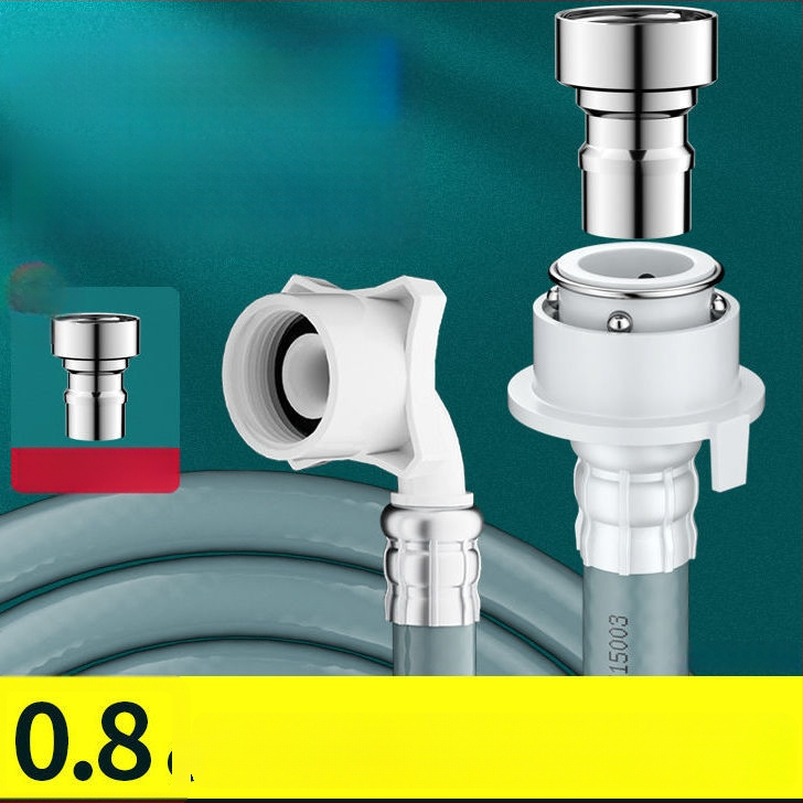 Pesumasina sisendtoru pikendamise ühendus, universaalne adapter, käsitsi paigaldus, mudel TS-HSJSG, sobib kuumale ja külmale veele