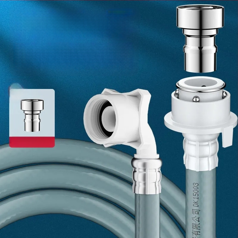 Pesumasina sisendtoru pikendamise ühendus, universaalne adapter, käsitsi paigaldus, mudel TS-HSJSG, sobib kuumale ja külmale veele