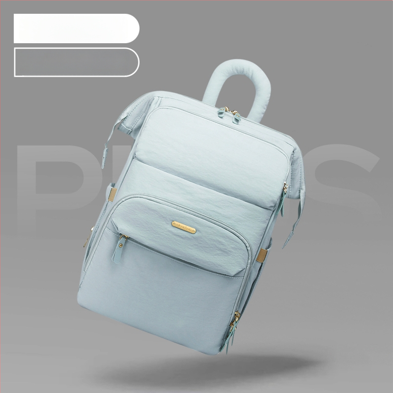 JOYNCLEON Ruksak za njegu bebe — vodootporan s odjeljivanjem suho/mokro; materijal: tkanina; dizajn: ruksak; zakrivljena naramenica