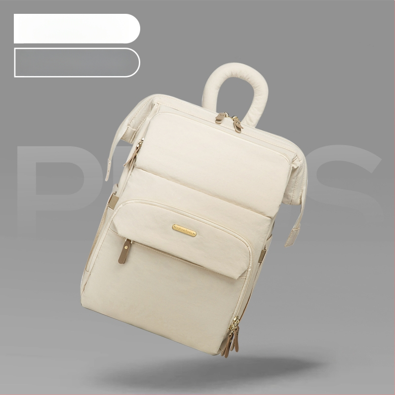 JOYNCLEON Ruksak za njegu bebe — vodootporan s odjeljivanjem suho/mokro; materijal: tkanina; dizajn: ruksak; zakrivljena naramenica