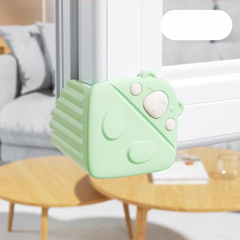 Okrajové ochranné prvky z hliníkovej zliatiny pre okná, vnútorné otváracie okná, sada s mäkkým silikónovým mostíkom, pravouhlý uhol