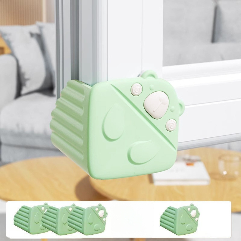 Okrajové ochranné prvky z hliníkovej zliatiny pre okná, vnútorné otváracie okná, sada s mäkkým silikónovým mostíkom, pravouhlý uhol