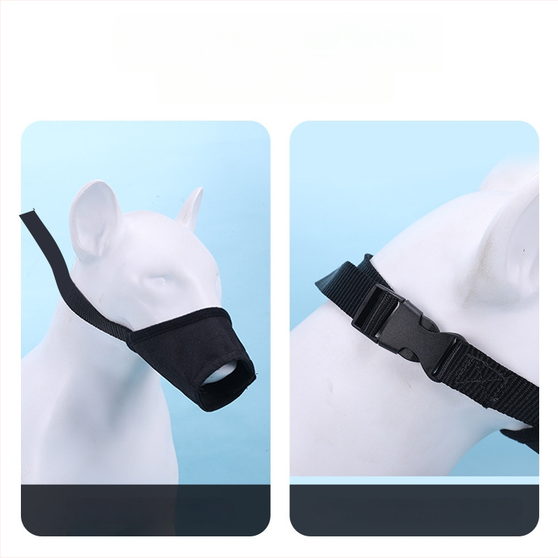 Muzzle pre psy, nastaviteľný, dýchajúci Oxford materiál, anti hrýz, anti olizovanie, zabraňuje jedenie