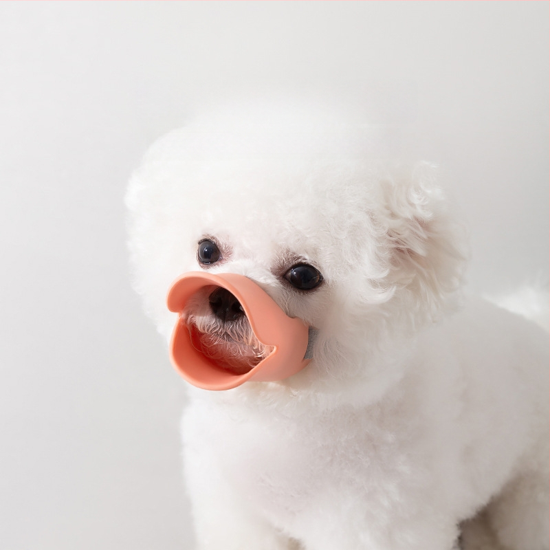 Mäkký silikónový psí náhubok – nastaviteľný, proti štekania, proti hryzeniu