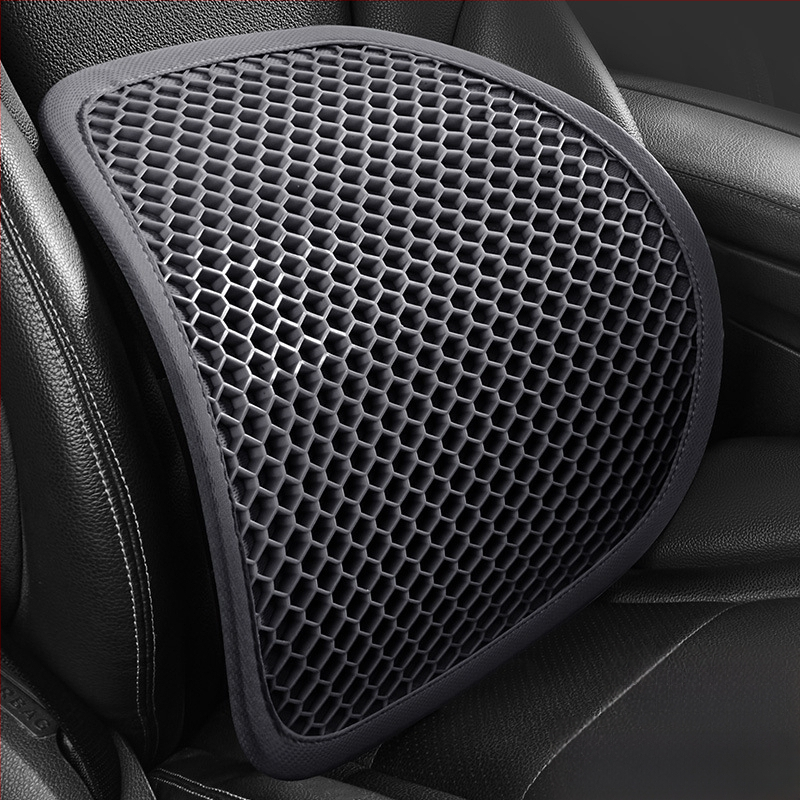 Gélová opora do auta, dýchajúci vankúš chrbta pre dlhé sedenie, letné použitie, ľahká luxus verzia