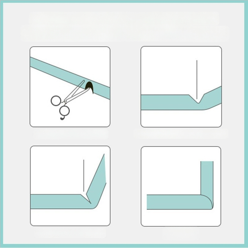 Detská mäkká ochranná páska na rohy stola pre deti - pôvod Yiwu, značka Neck Strength, balenie 90 kusov