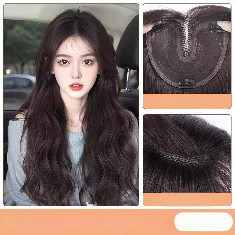 Dámska parochňa – ľahko zvlnené vodné vlny, objem v hornej časti, kučeravé vlasy, vysokoteplotná hodvábna vlákna, mechanické spracovanie, možné farbiť