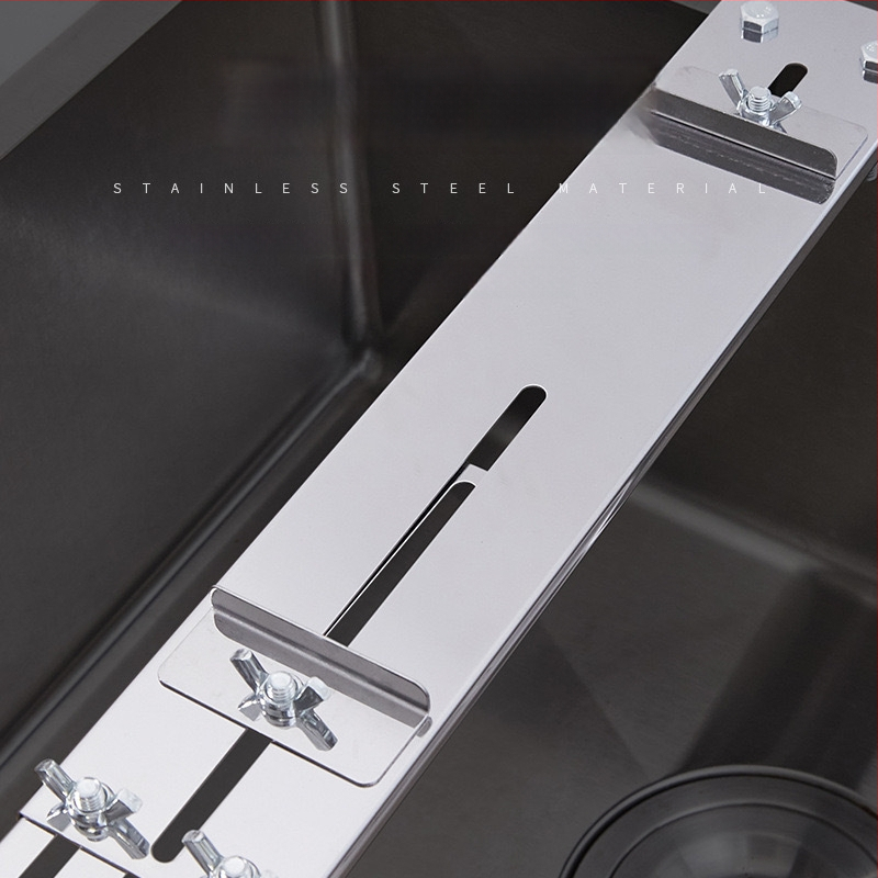 Dvojstranný brúsny kameň s držiakom na drez pre kuchynské nože a nožnice — korund