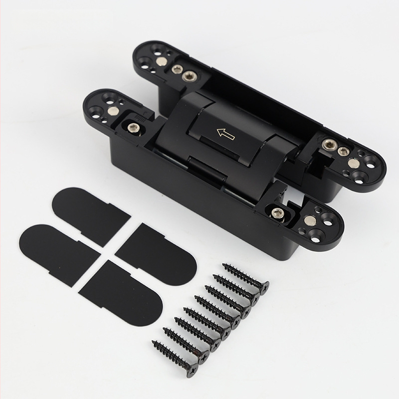 Hydraulický skrytý dverový pánt, nastaviteľný; model RHH-80, materiál zliatina zinku, povrchová úprava elektroplatovanie, nosnosť 90 kg, značka Lelon