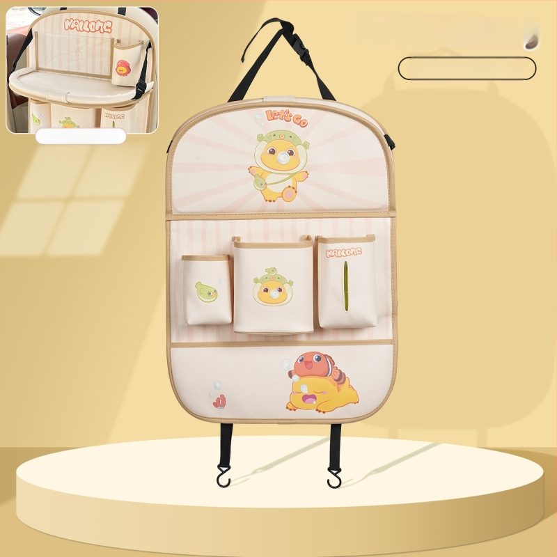 Zložiteľný stolík pre zadné sedadlo auta, inštalácia s zapínaním, univerzálna kompatibilita, Blue Rain