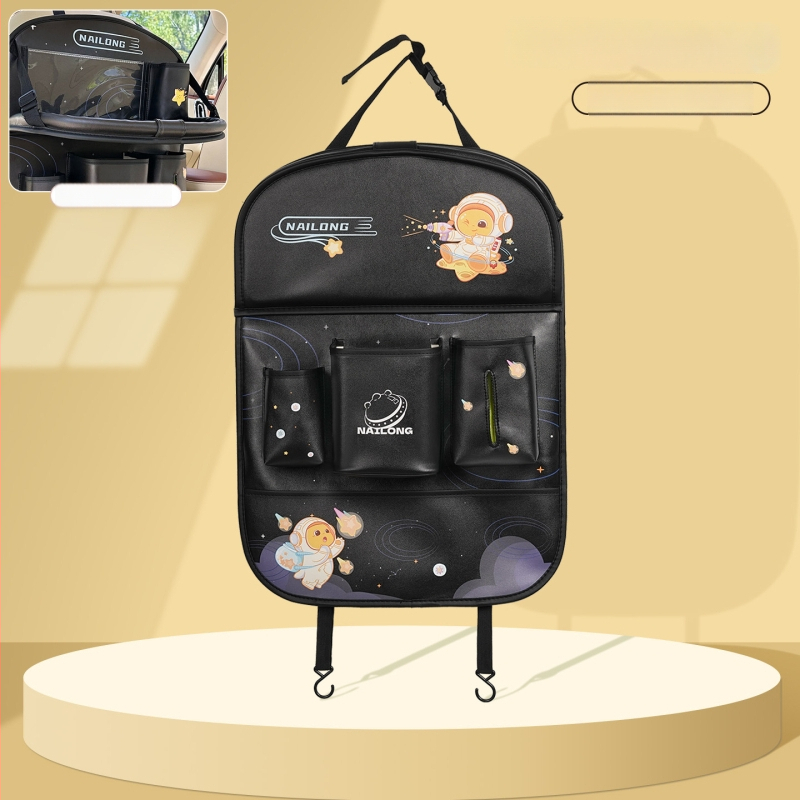 Zložiteľný stolík pre zadné sedadlo auta, inštalácia s zapínaním, univerzálna kompatibilita, Blue Rain