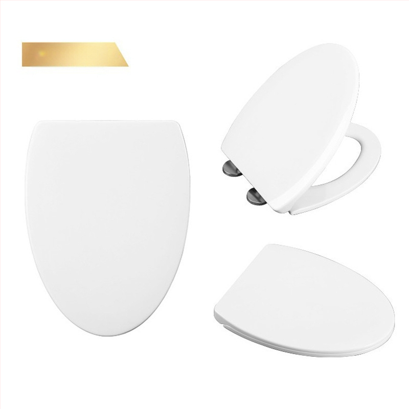 Rýchlo odpojiteľný veľký V-tvarovaný univerzálny kryt na záchod, PVC, 3-dielna sada, americký štýl