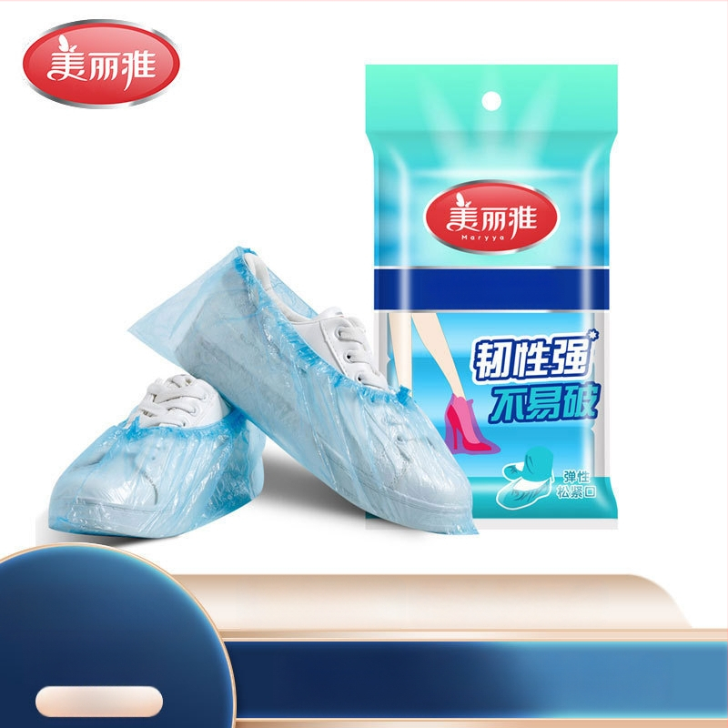 Ühekordsed plastist jalatsikatted, 50 tk, tolmu eest kaitseks, PE-polüetüleen, tavaline paksus, siseruumi kasutamiseks