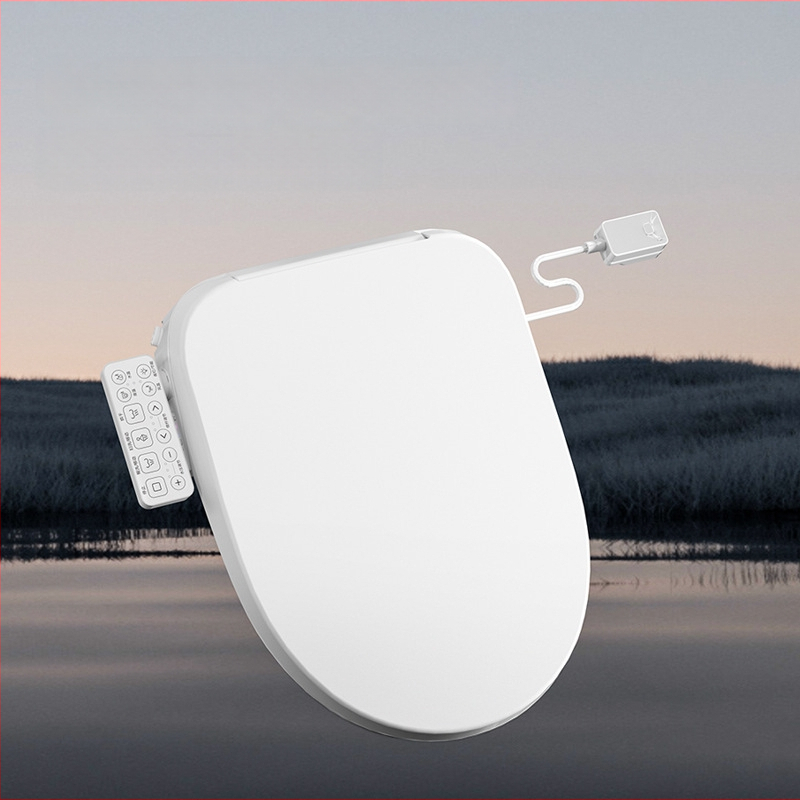 Inteligentná toaletná seda s bidetom — PP doska, RF001-ACMB, nastaviteľný tlak vody, teplota vody a teplý vzduch, samočistiaca tryska, EU 220V/US 110V kompatibilita