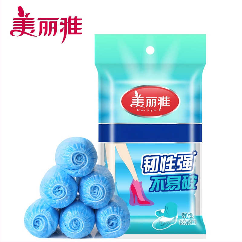 Jednorázové návleky na topánky | Značka: Beautiful and Elegant | (Materiál: PE/polyetylén; Ochrana proti prachu; Univerzálne použitie; 50 kusov)