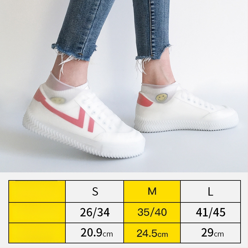 Silikónové návleky na topánky do dažďa, vodotesné, protismykové, odolné voči opotrebeniu, s hrubšou konštrukciou, pre dospelých aj deti, prenosné