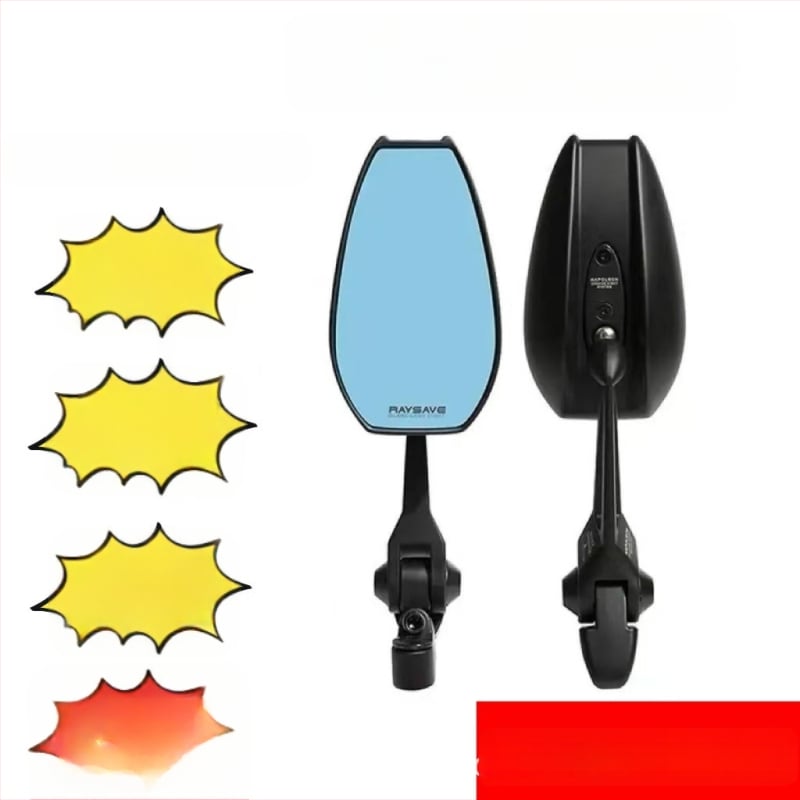 Zrkadlo spätné pre mini elektrické auto, hliníková zliatina, štvorcový tvar, univerzálne, závit vpravo aj vľavo, pevná odolnosť voči otrasom