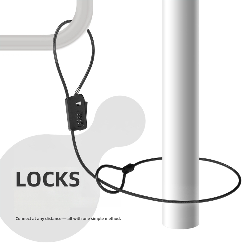 UP Security 01D6-ADJ Tsinki sulam parooliga lukk jalgrattale/skuteri/elektrilisele sõidukile – kerge luksus, 355 g