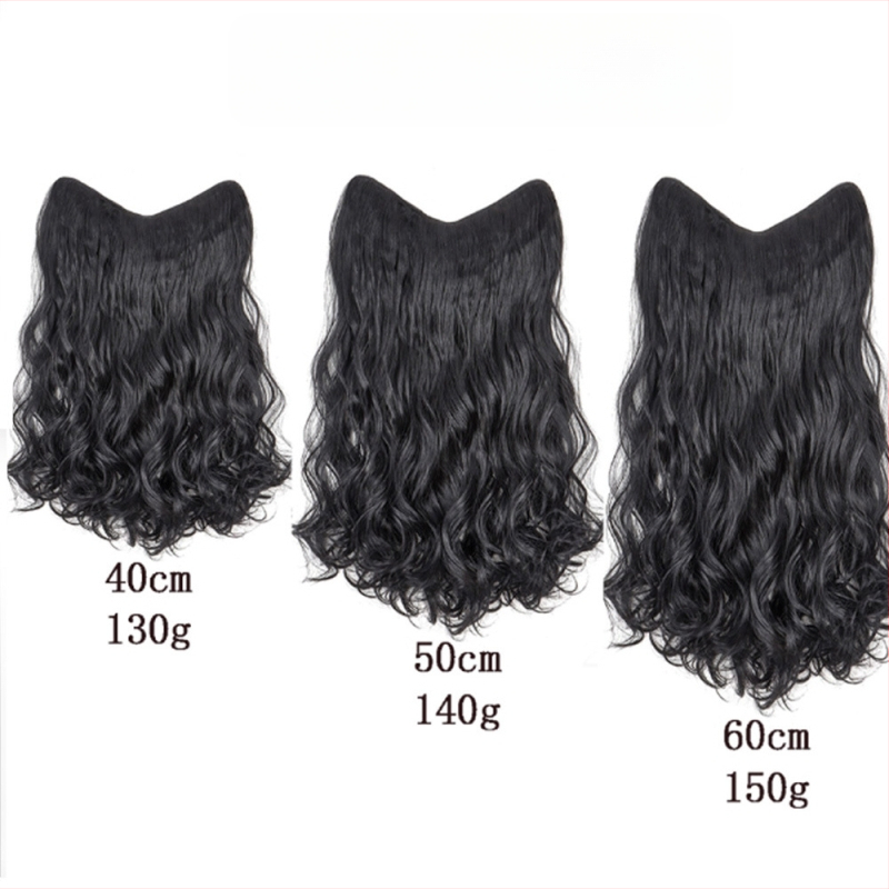 Parochňa vo V tvare pre ženy, dlhé kučeravé vlasy s veľkými vlnami, parochňa z jedného kusa, model 4VC