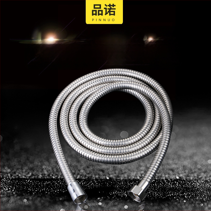 Roostevabast teras dušitoru, mudel pn-l001, nominaalne rõhk 0,8 MPa, töötemperatuur 0–100°C, paigaldus: spiraalne