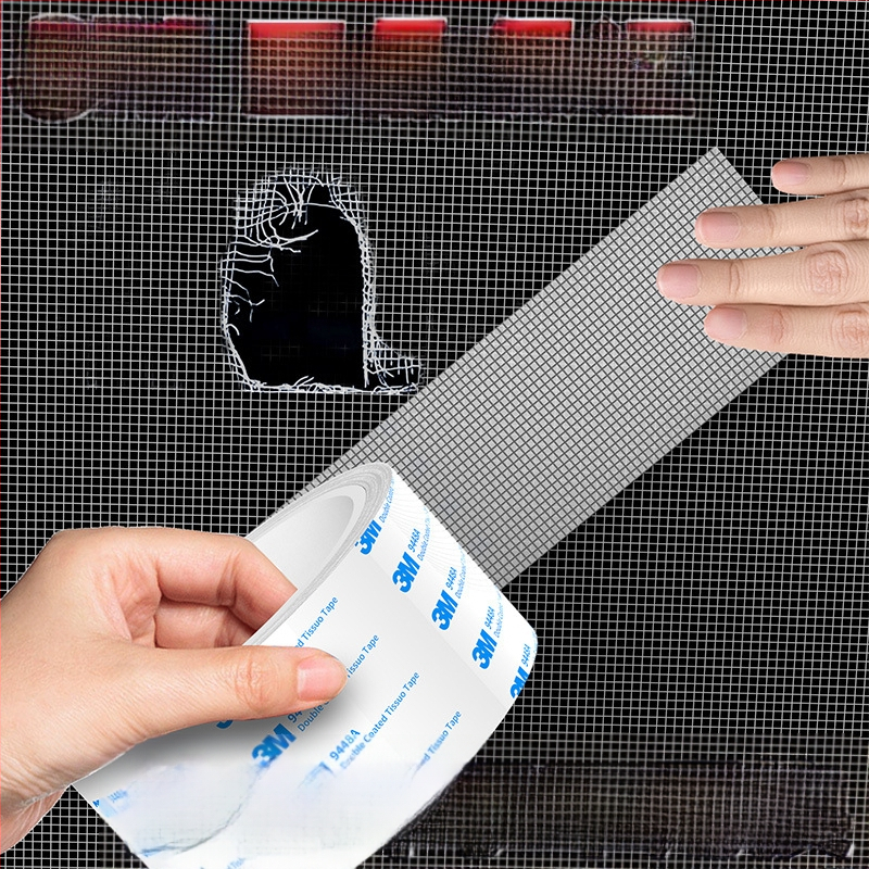 Páska na opravu sieťky proti komárom – samolepiaca náplasť na diery v sieťke, rolka opravárskej pásky