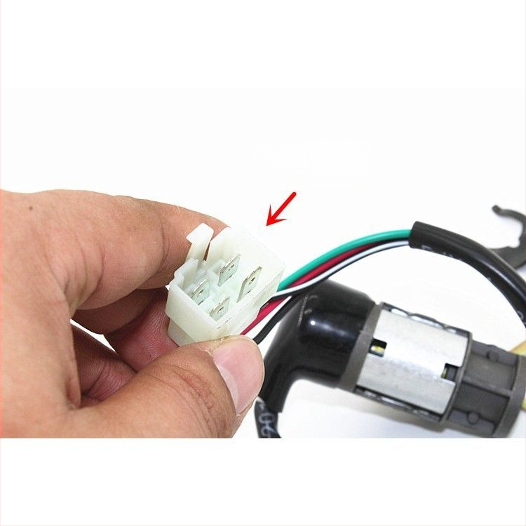 DY100 sada zámkov na motorku, jazýček zámku zo zinkovej zliatiny, dlhý štýl, ochrana