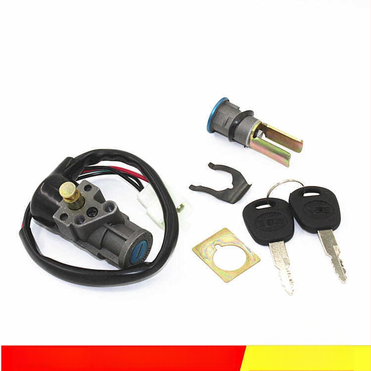 DY100 sada zámkov na motorku, jazýček zámku zo zinkovej zliatiny, dlhý štýl, ochrana